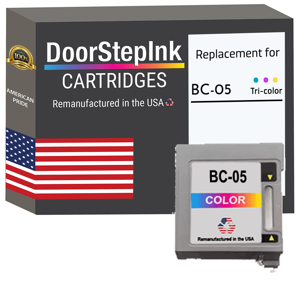 DoorStepInk Remanufactured in the USA Ink Cartridge for Canon BC-05 Color