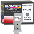 DoorStepInk Brand for Canon PFI-206 300mL Photo Gray PFI-206PGY Remanufactured in the USA Ink Cartridge